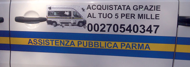 Sostieni Assistenza Pubblica Parma anche con il 5xmille