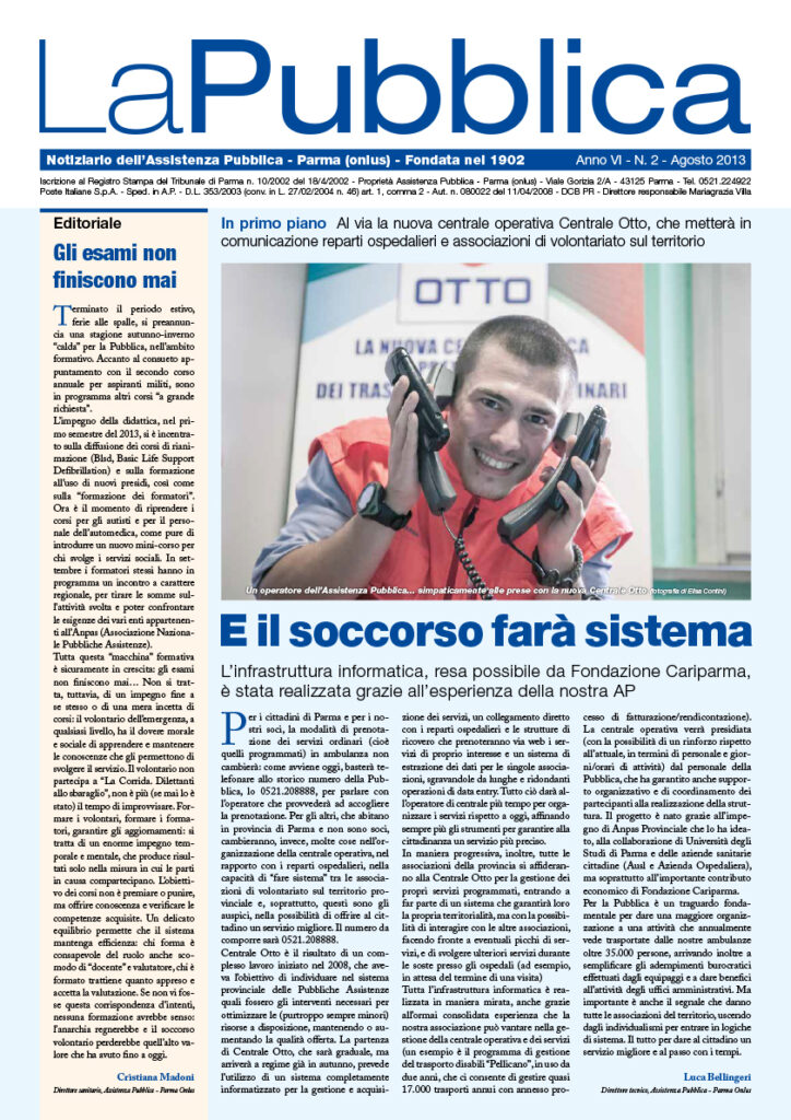 Leggi il Notiziario La Pubblica Agosto 2013