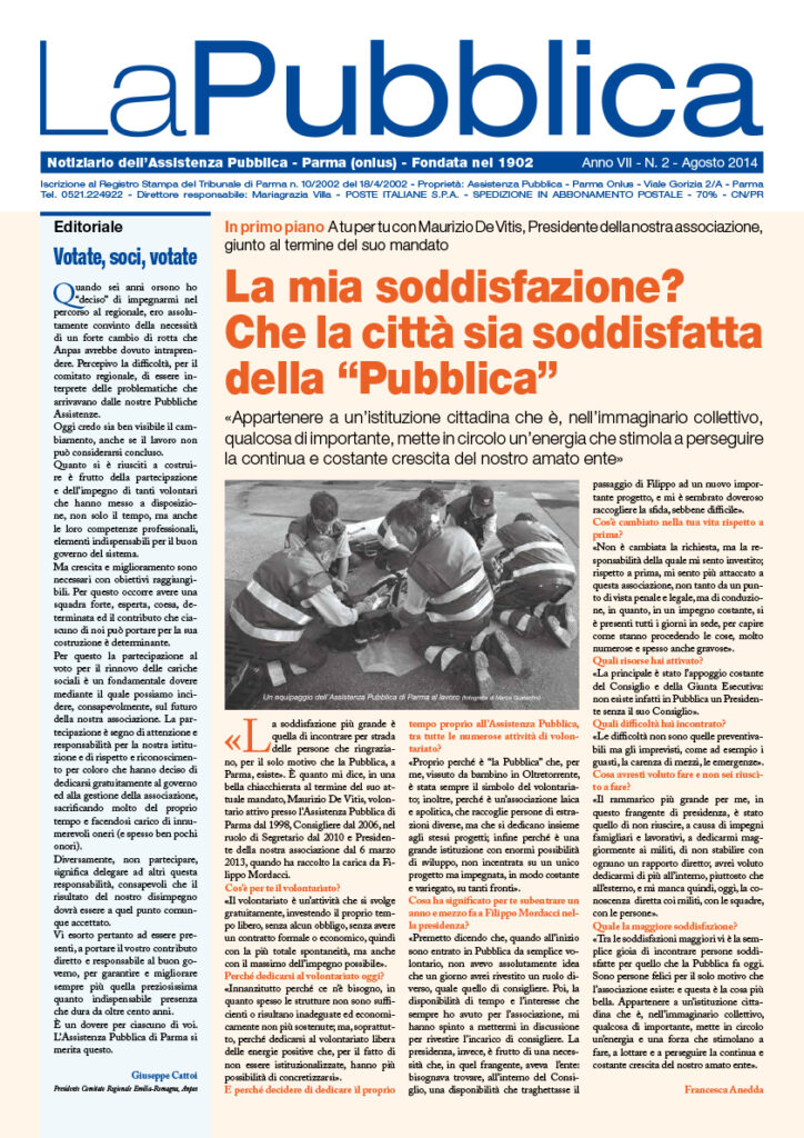 Leggi il Notiziario La Pubblica Agosto 2014