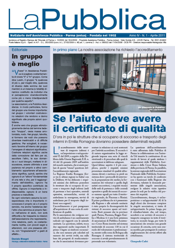 Leggi il Notiziario La Pubblica Aprile 2011