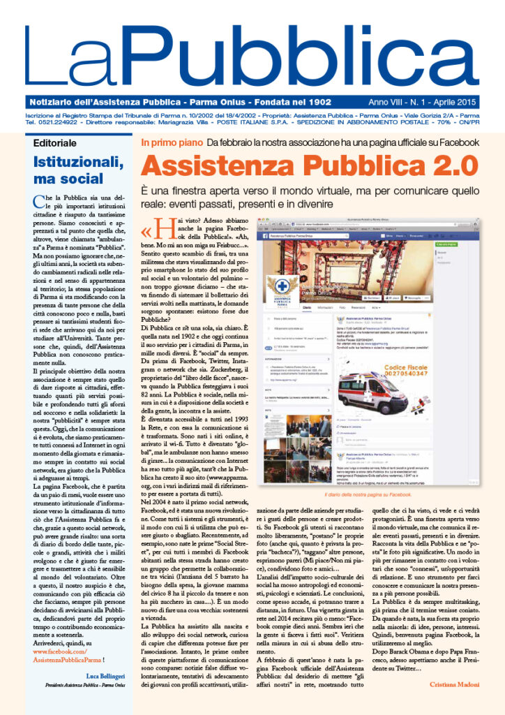 Leggi il Notiziario La Pubblica Aprile 2015