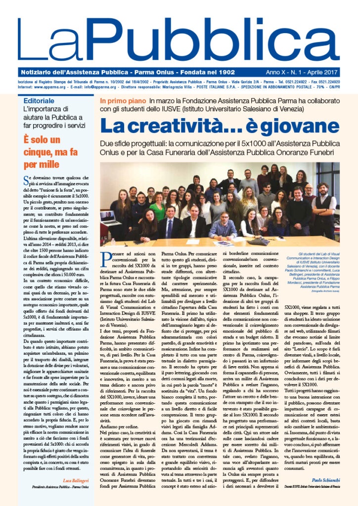 Leggi il Notiziario La Pubblica Aprile 2017