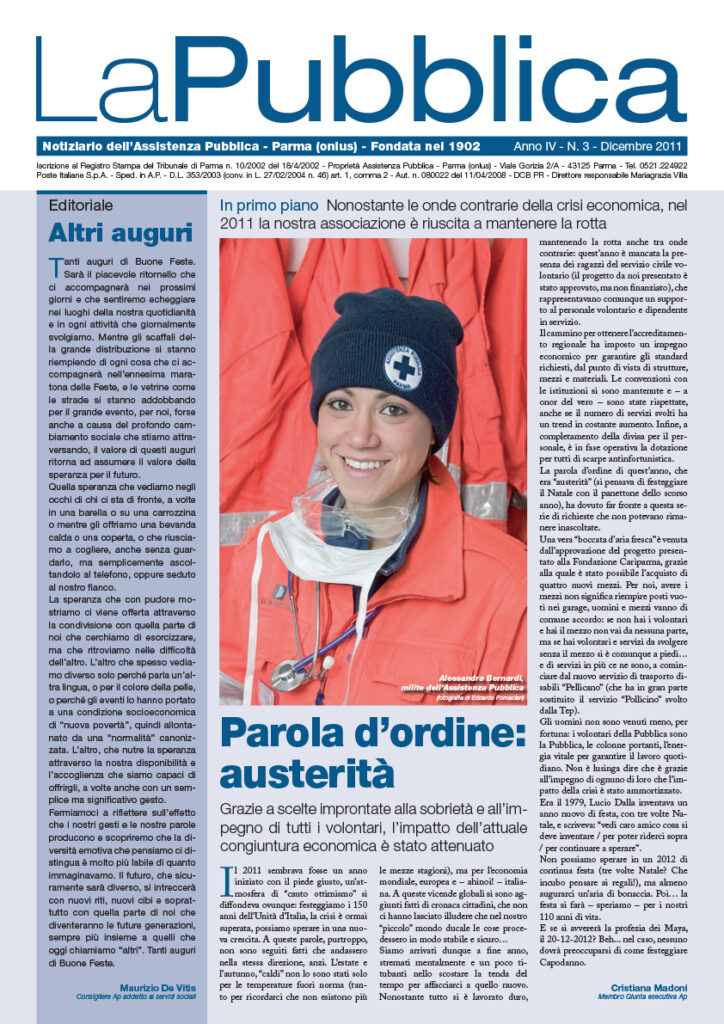 Leggi il Notiziario La Pubblica dicembre 2011