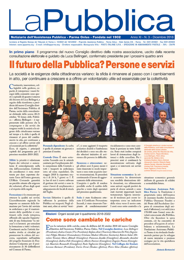 Leggi il Notiziario La Pubblica dicembre 2018