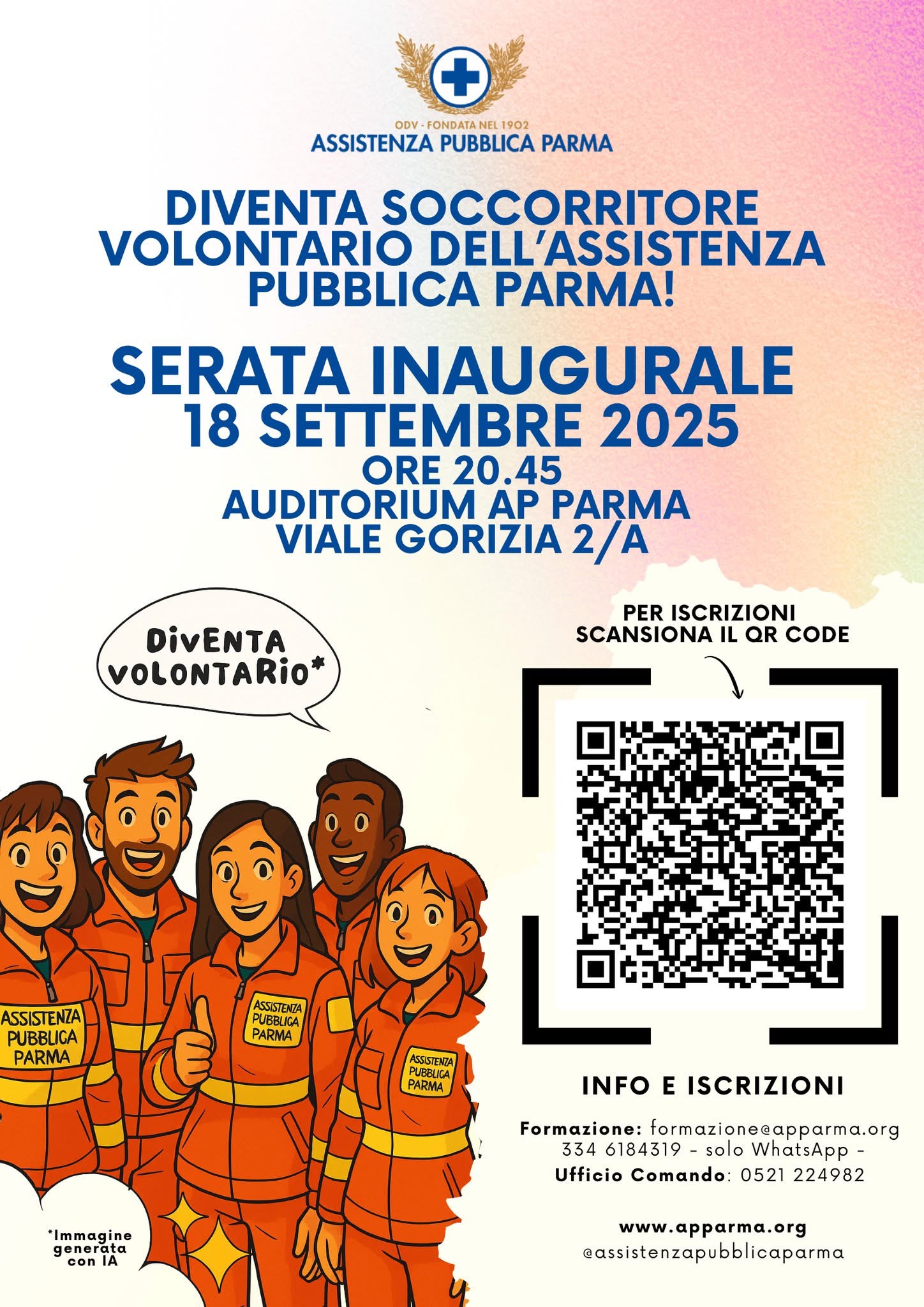 Locandina corso militi settembre 25