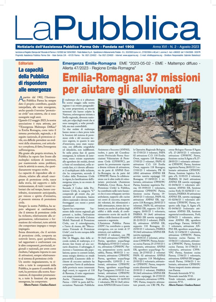 Leggi il notiziario La Pubblica Agosto 2023