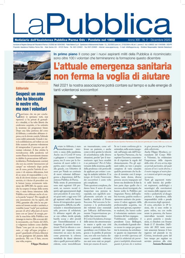 Leggi il notiziario La Pubblica Dicembre 2020