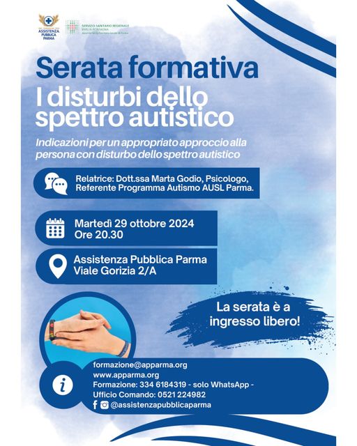 News Serata si approccio alla persona con disturbi dello spettro autistico