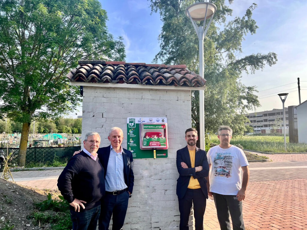 Montanara insieme e Assistenza Pubblica Parma- un nuovo DAE agli Orti del Cinghio