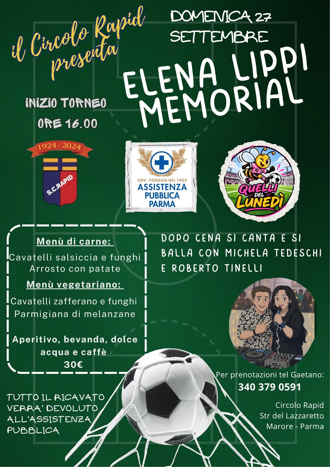 Locandina memorial Elena Lippi